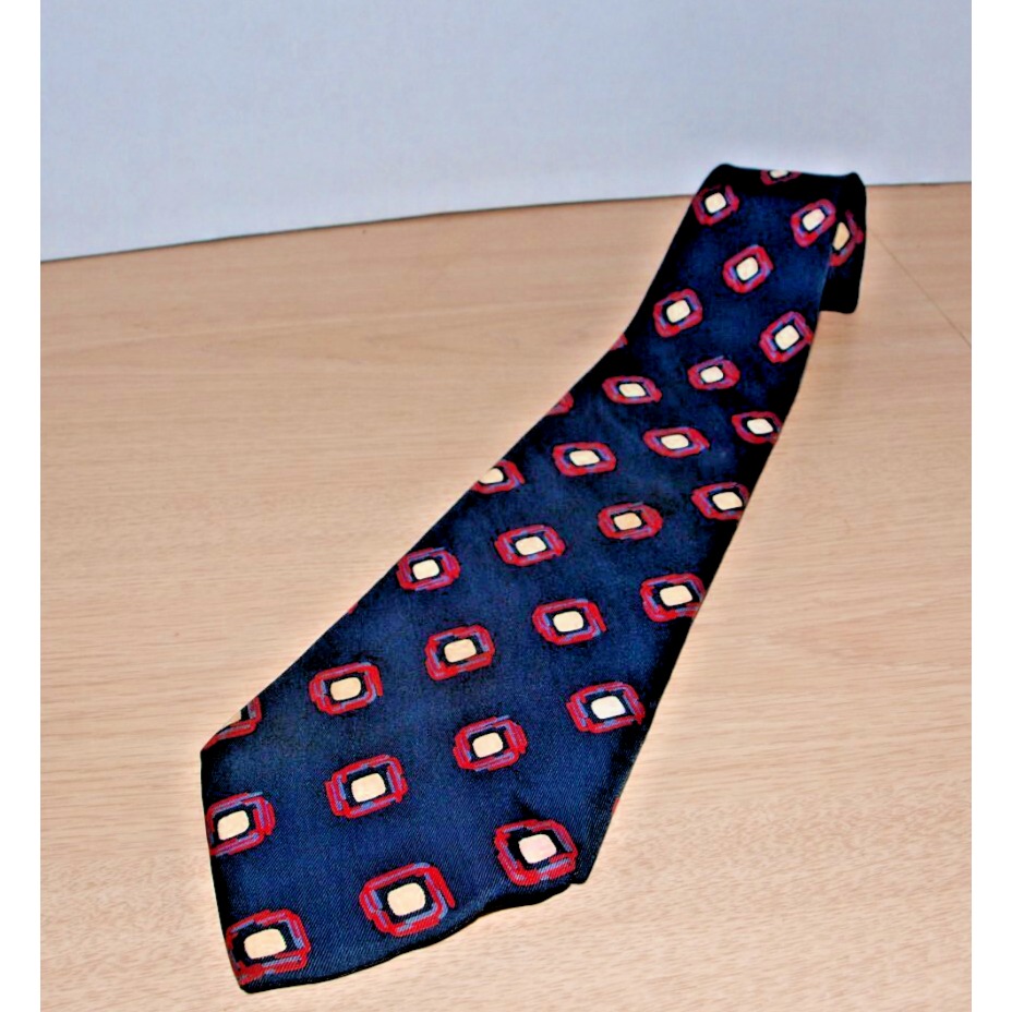 Argencia Neck Tie Mens Blue White Dots
